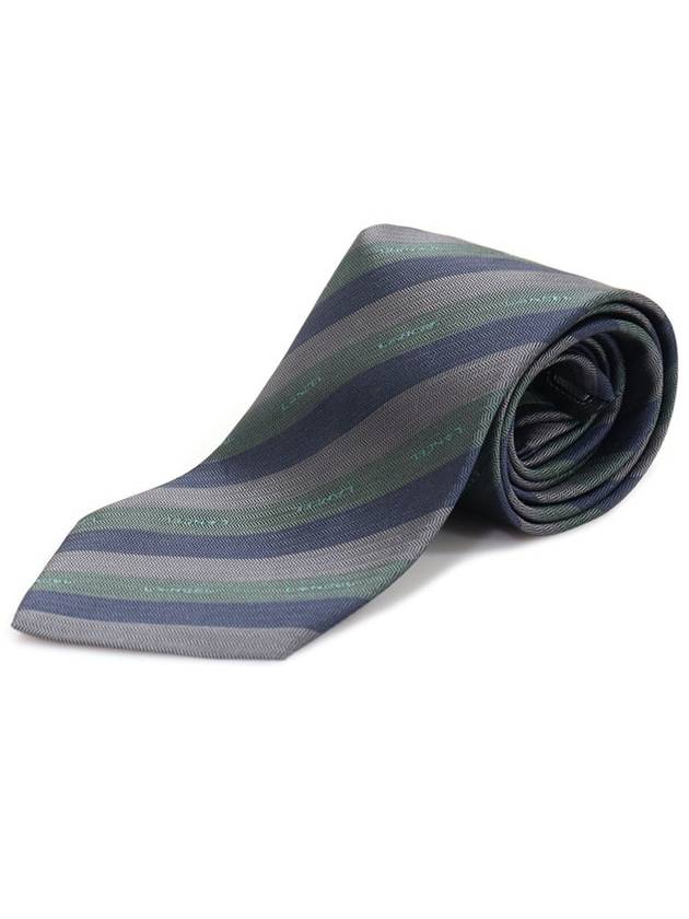 100 silk multi color striped pattern tie - Lancel - BALAAN 2