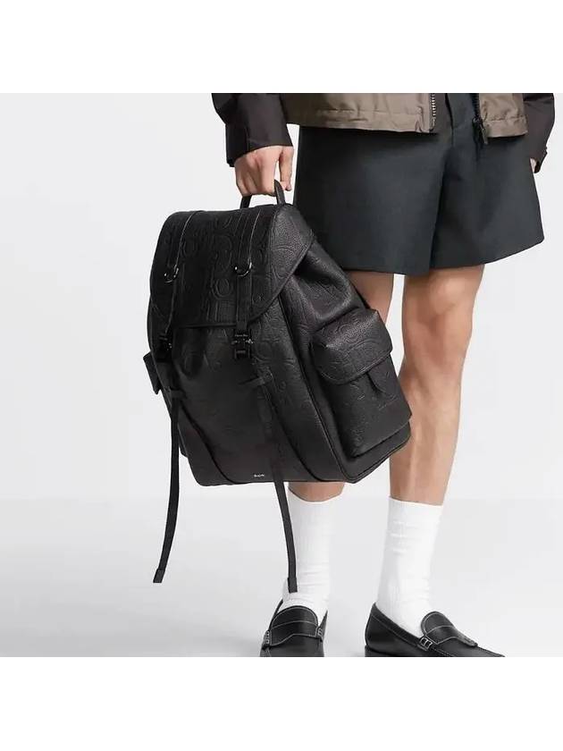 Hit Road Grained Calfskin Backpack Black - DIOR - BALAAN 8