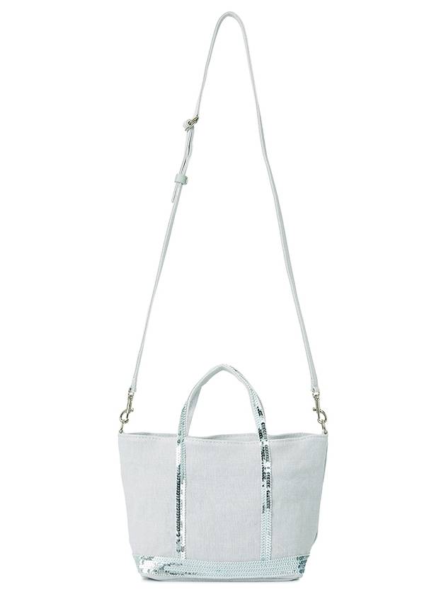 Sequin Embellished Tote Bag Blue - VANESSA BRUNO - BALAAN 7