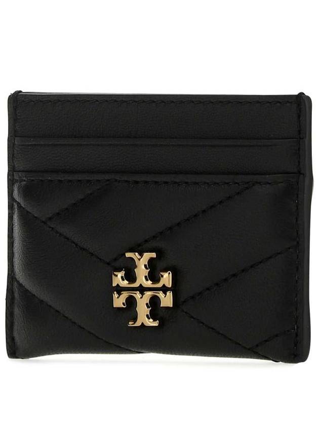 Kira Chevron Logo Card Wallet Black - TORY BURCH - BALAAN 3