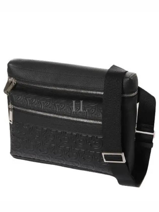 Gancini pattern leather cross bag 24 1303 NERO 0763368 - SALVATORE FERRAGAMO - BALAAN 2