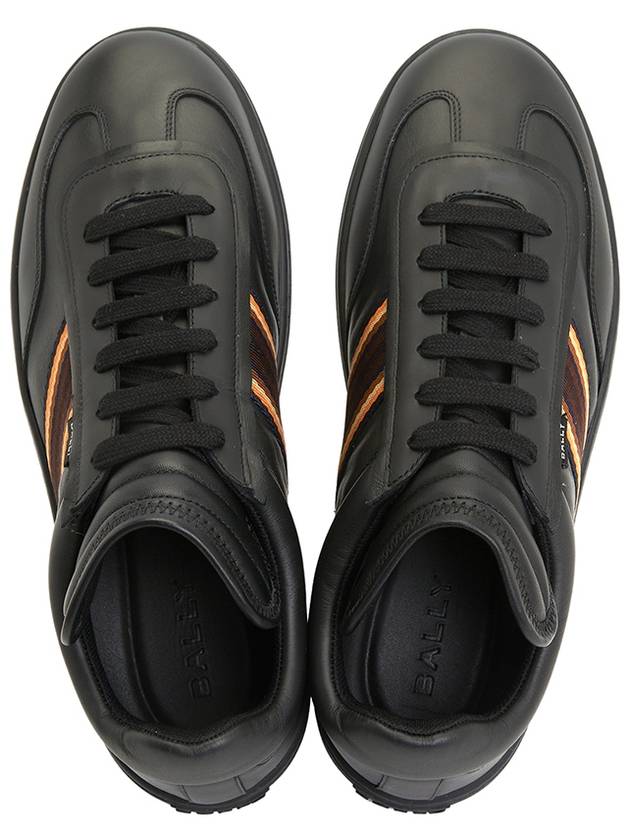 Parrel Ribbon Low Top Sneakers Black - BALLY - BALAAN 3