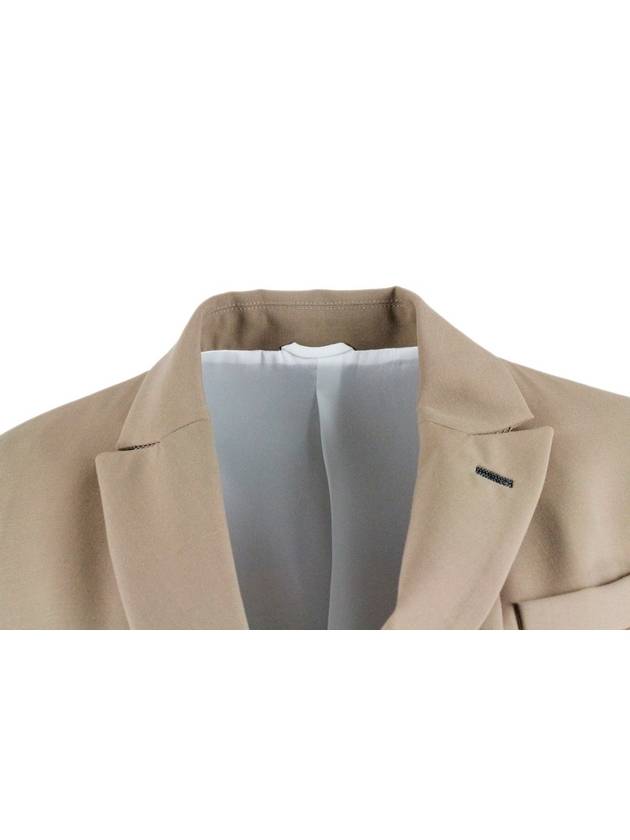 collar jacket beige - BRUNELLO CUCINELLI - BALAAN 5