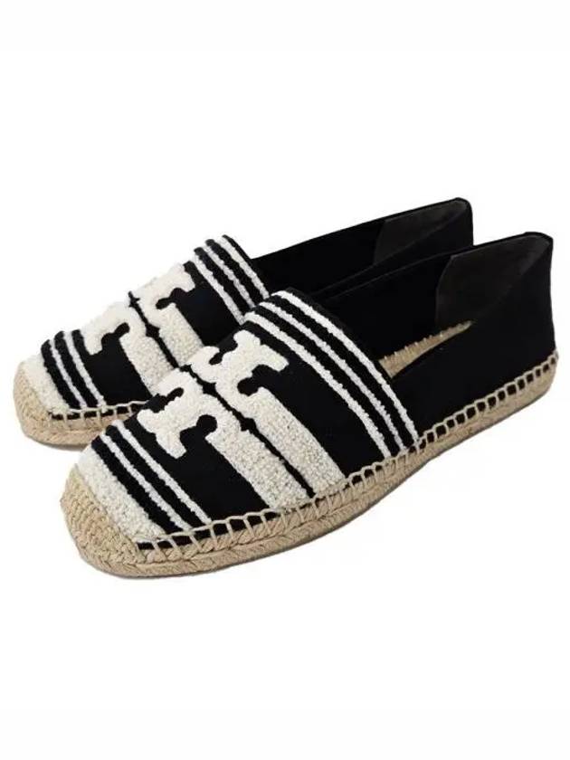 Double T Espadrille Black - TORY BURCH - BALAAN 2