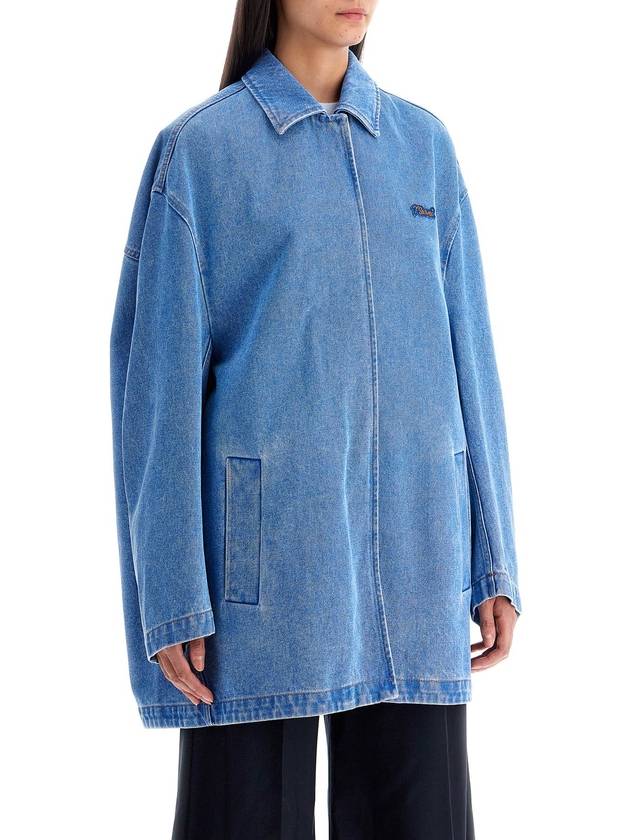 "oversized organic denim jacket - MARNI - BALAAN 2