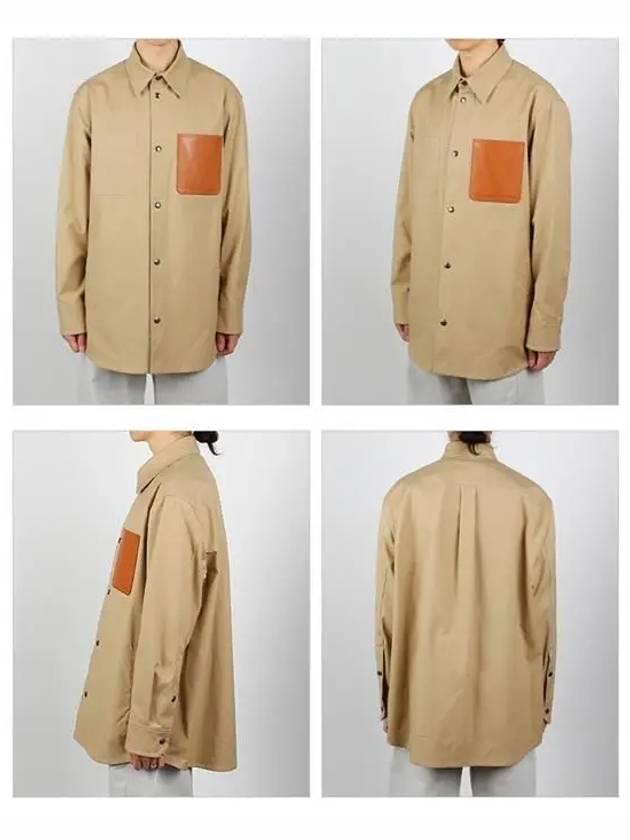 Cotton Long Sleeve Shirt Beige - VALENTINO - BALAAN 3