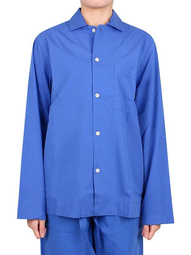 Poplin Pajamas Overfit Long Sleeve Shirt SWT RB - TEKLA - BALAAN 6