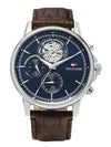 Men's Stewart Chronograph Leather Watch Brown - TOMMY HILFIGER - BALAAN 5