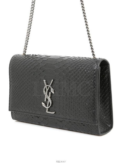 Black Kate Python Chain Shoulder Crossbag 419374 - SAINT LAURENT - BALAAN 2