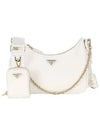 Re-Edition Saffiano Shoulder Bag White - PRADA - 3