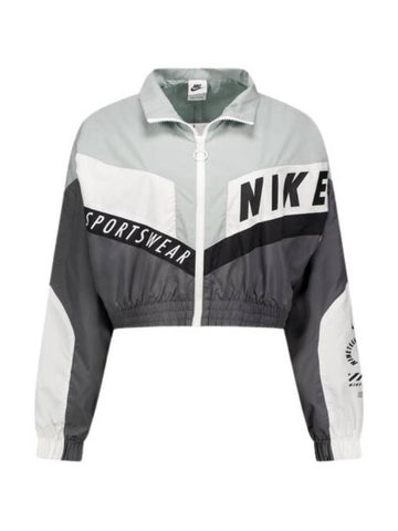 Women's Sportswear Woven Track Jacket Iron Grey - NIKE - BALAAN 1