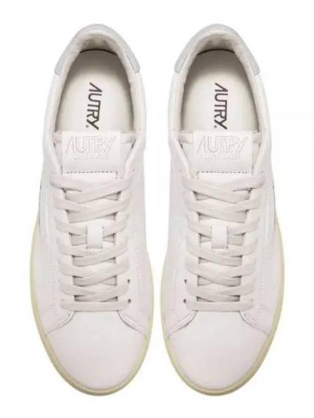 Dallas White Tab Leather Low Top Sneakers White - AUTRY - BALAAN 2