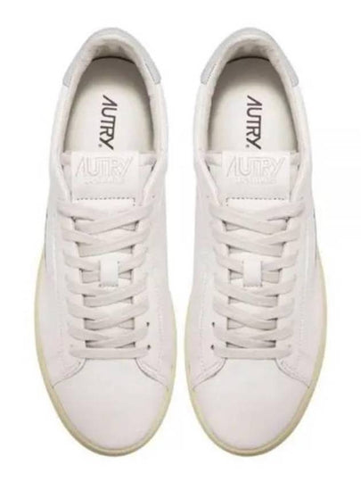 Dallas White Tab Leather Low Top Sneakers White - AUTRY - BALAAN 2