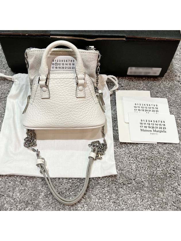 5AC Classic Baby Shoulder Bag Pale White - MAISON MARGIELA - BALAAN 3