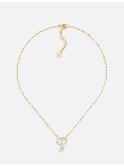 Petit CD Crystals Necklace Gold - DIOR - BALAAN 2