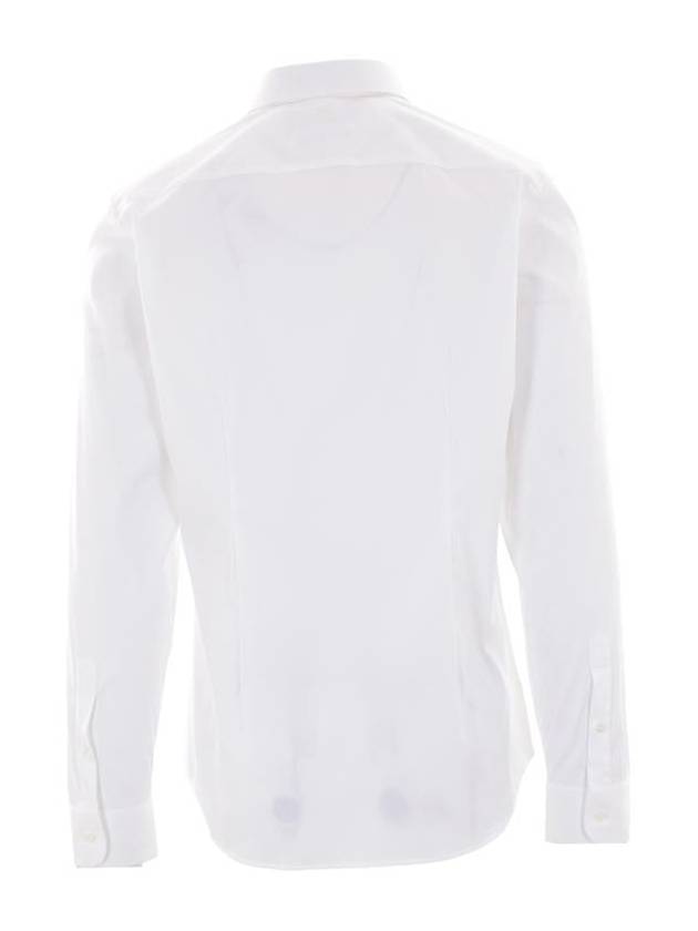 Stretch Cotton Poplin Long Sleeve Shirt White - GUCCI - BALAAN 3