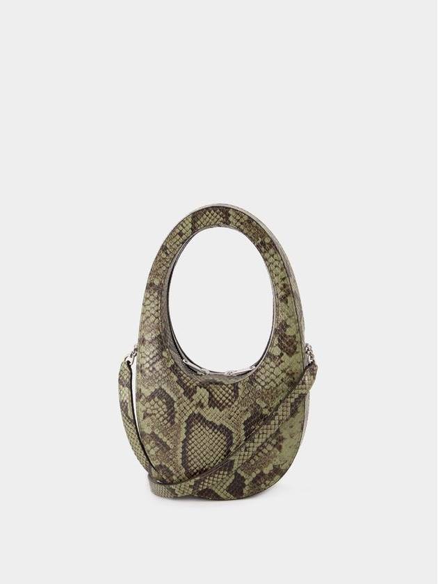 Python Printed Crossbody Mini Swipe Bag - Coperni - Leather - Green - COPERNI - BALAAN 3