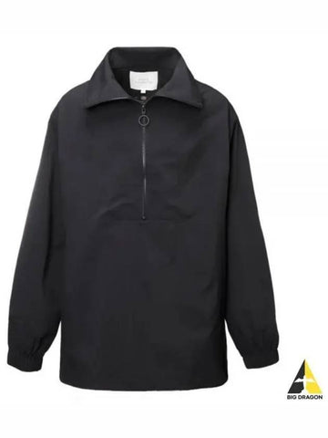 OUTERWEAR HALF ZIP JACKET BLACK 991 - STUDIO NICHOLSON - BALAAN 1