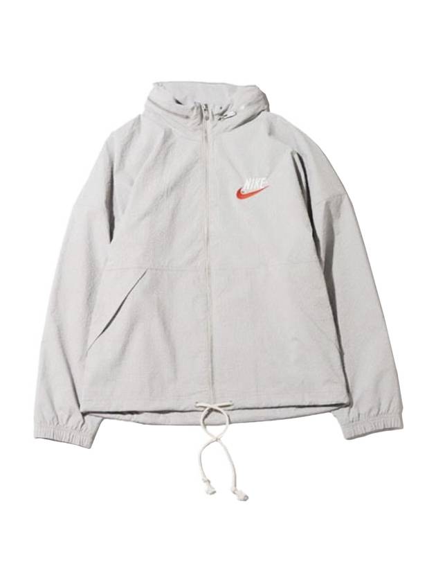 NSW Trend Woven Zip-Up Jacket Light Iron - NIKE - BALAAN 1