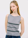 Slim Knit Sleeveless Grey - JUN BY JUN K - BALAAN 3