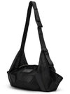 Goat mesh shoulder and cross bag travel bag black - LE MASQUE - BALAAN 4