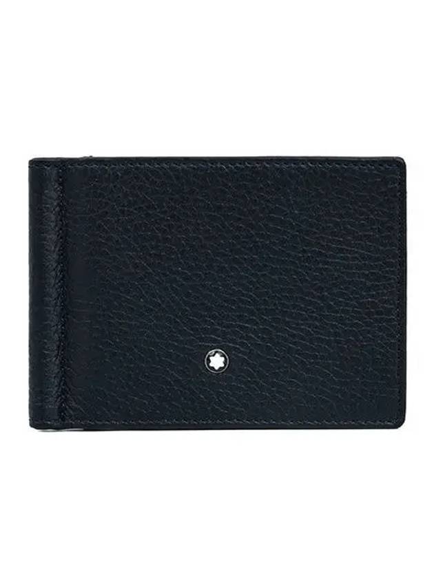 Meisterst ck 6CC Soft Grain Money Clip Half Wallet Navy - MONTBLANC - BALAAN 3