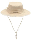 Le Bob Artichaut Bucket Hat Off White - JACQUEMUS - BALAAN 3