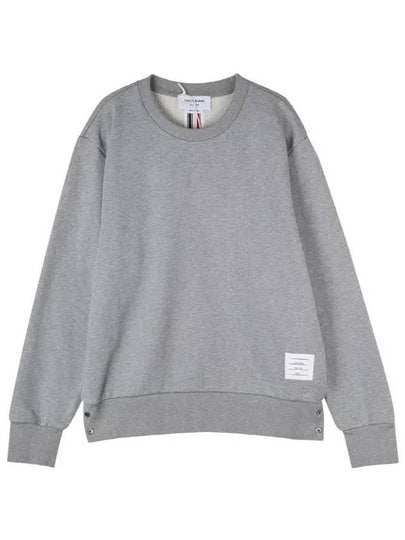 Center Back Stripe Crewneck Sweatshirt Light Grey - THOM BROWNE - BALAAN 2