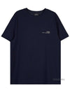 Men's Item Logo Cotton Short Sleeve T-Shirt Navy - A.P.C. - BALAAN 11