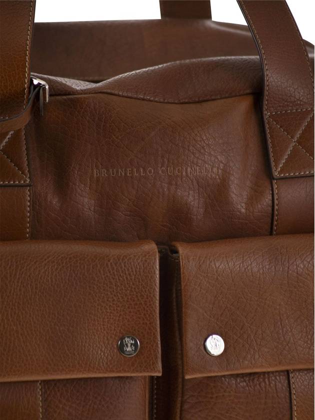 Leisure bag in calfskin with grain - BRUNELLO CUCINELLI - BALAAN 5