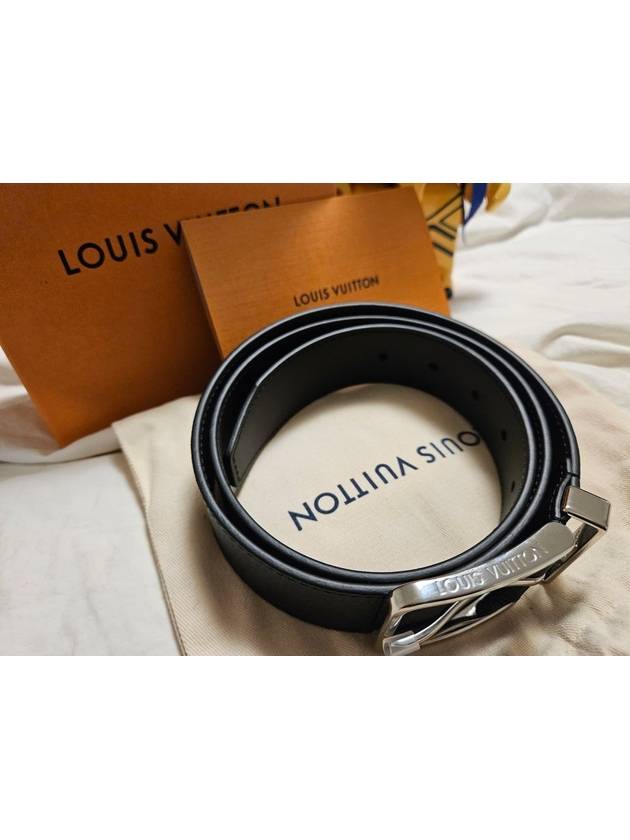 Men's Pont Neuf 35MM Leather Belt Black - LOUIS VUITTON - BALAAN 6