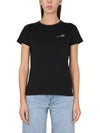 Item Logo Crew Neck Short Sleeve T-Shirt Black - A.P.C. - BALAAN 3