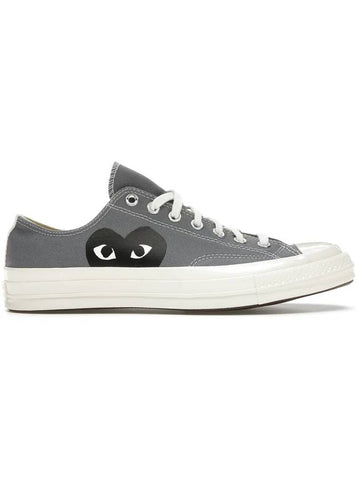 Comme Des Garcons Play Chuck 70 Steel Low Top Sneakers Grey - CONVERSE - BALAAN 1