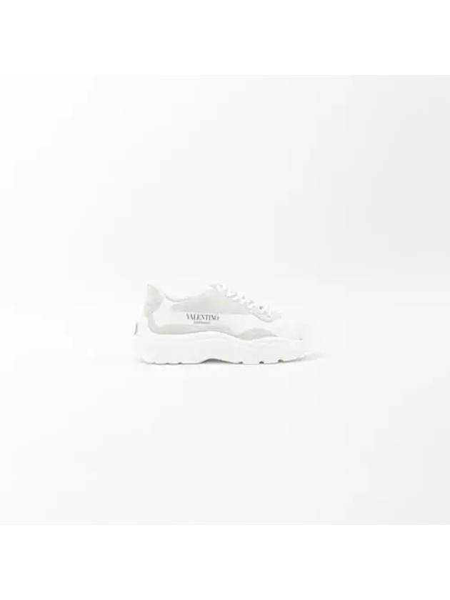 Gumboy Banshee Leather Low Top Sneakers White - VALENTINO - BALAAN 2