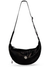 SOFT GLOSSY CROSS BAG BLACK - DON’T ASK MY PLAN - BALAAN 3