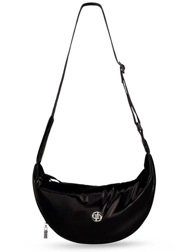 SOFT GLOSSY CROSS BAG BLACK - DON’T ASK MY PLAN - BALAAN 3