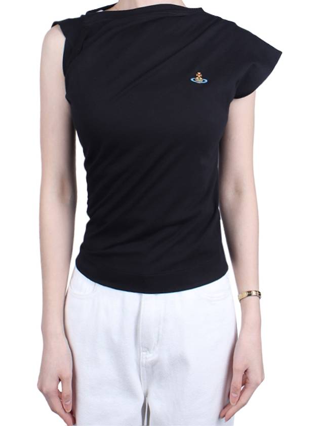 Women's Hebo Short Sleeve T-Shirt Black - VIVIENNE WESTWOOD - BALAAN 2