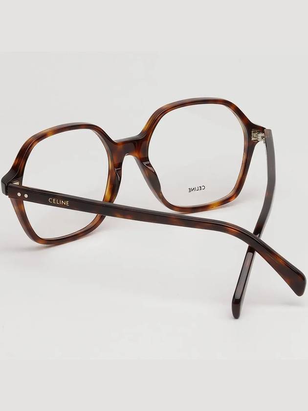 Glasses frame CL50089I 054 leopard horn rim square - CELINE - BALAAN 4