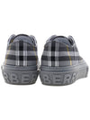 Vintage Check Cotton Low Top Sneakers Grey - BURBERRY - BALAAN 5