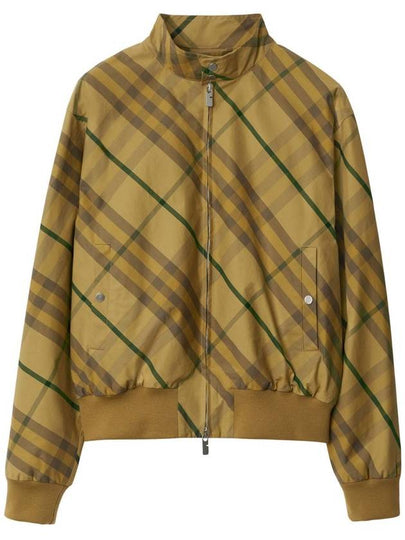 Check Bomber Jacket Yellow - BURBERRY - BALAAN 2