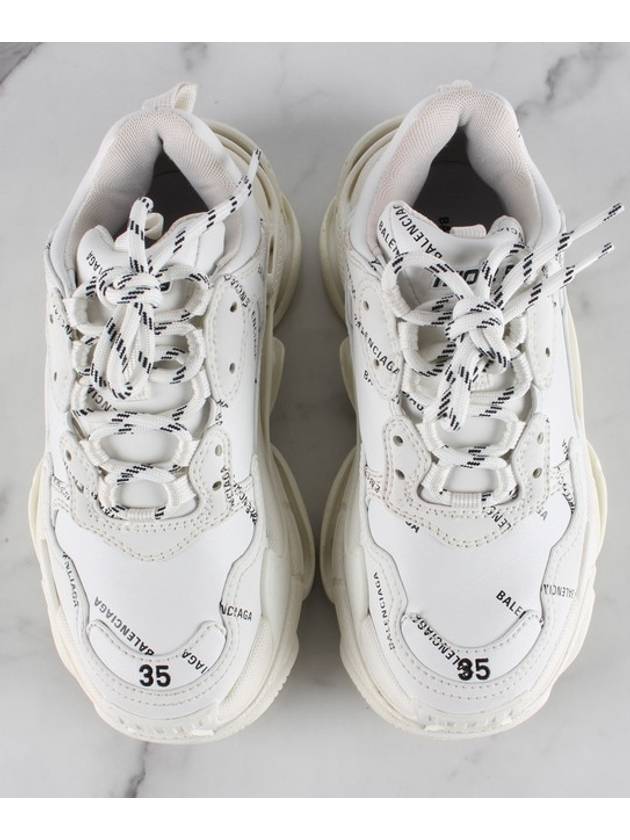 Multi Logo Triple S White 35 Domestic 220 - BALENCIAGA - BALAAN 9