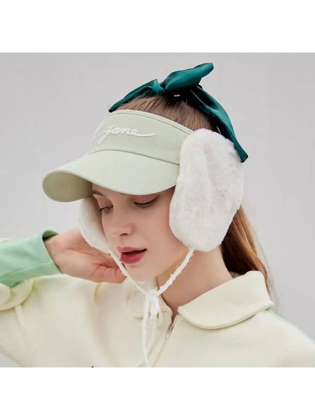 golf wear two-way fur earrings sun cap Melon - J JANE - BALAAN 1