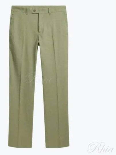 Lois Linen Stretch Straight Pants Oil Green - J.LINDEBERG - BALAAN 2