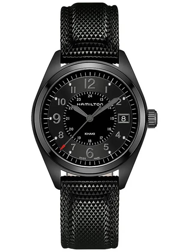 Men's Khaki Field Quartz Movement Dial Watch Black - HAMILTON - BALAAN 4