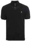 Printed Logo Cotton PK Shirt Black - BRUNELLO CUCINELLI - BALAAN 3