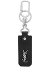 Logo Key Ring Black - SAINT LAURENT - BALAAN 2