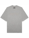 Spring Logo V-Neck Short Sleeves T-Shirt Dark Heather Oatmeal - FEAR OF GOD ESSENTIALS - BALAAN 7