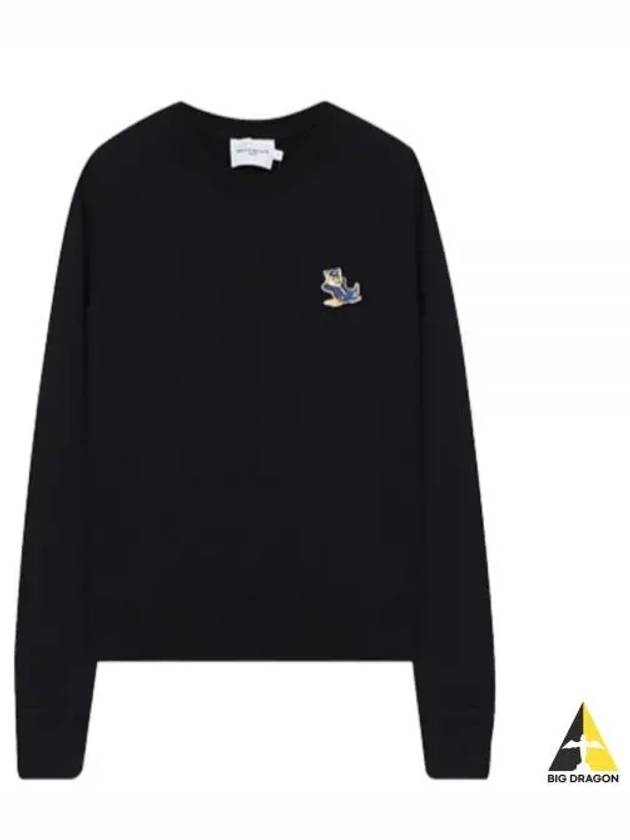 Dressed Fox Patch Sweatshirt Black - MAISON KITSUNE - BALAAN 2