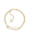 Women's Petite CD Double Bracelet Gold - DIOR - BALAAN 3