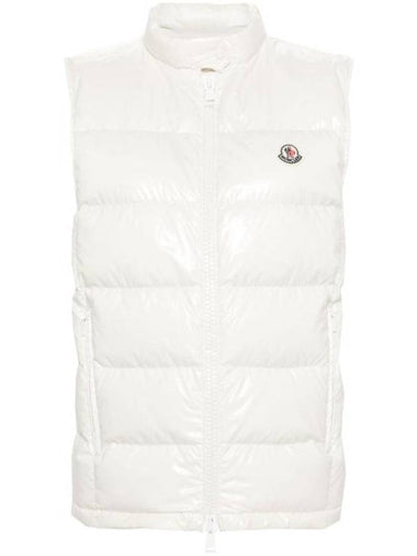 Alcibia Logo Patch Padding Vest White - MONCLER - BALAAN 1